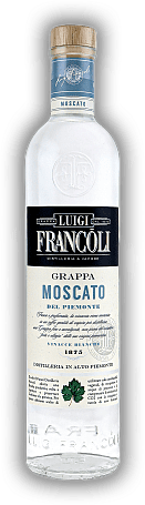 Luigi Francoli Grappa Moscato del Piemonte Bianco