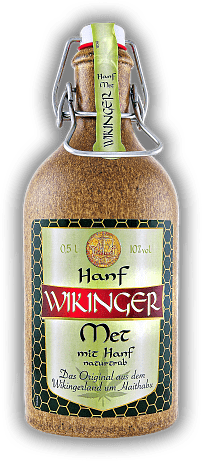 Met Wikinger (Honigwein) mit Hanf Tonkrug