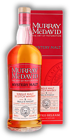 Mull's Finest Murray McDavid Mystery Malt Peated 2014/2024 Pedro Ximénez (P.X.) & Tawny Port Cask Finish 50,2%
