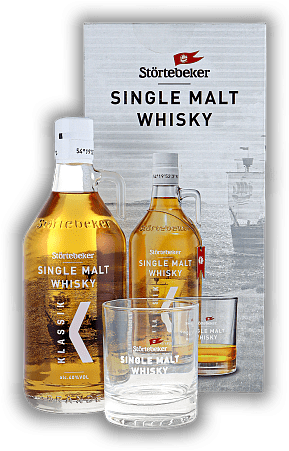 Störtebeker Single Malt Whisky Klassik mit Glas
