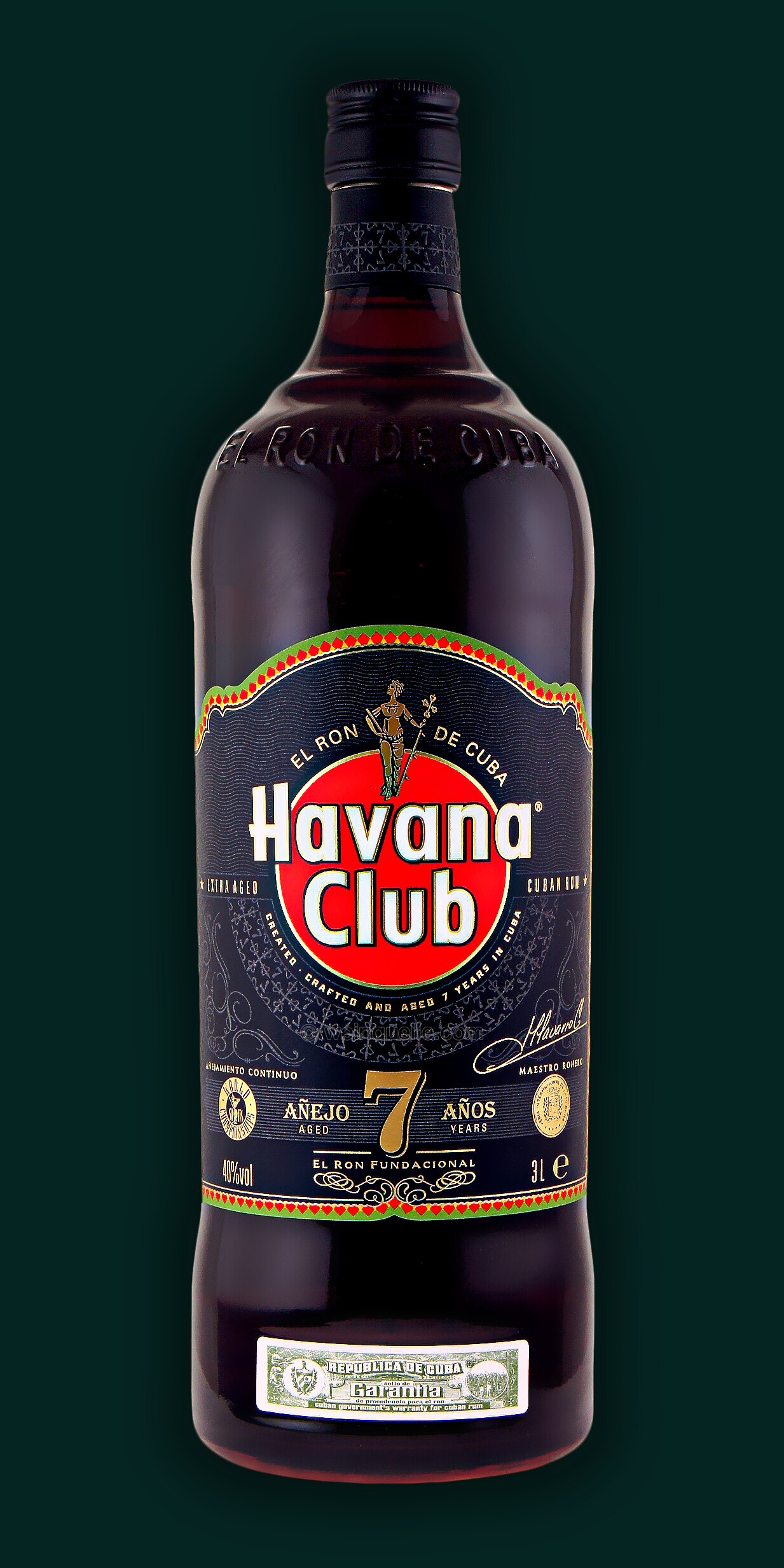 Havana Club - 7 Anos Lühmann Anejo 3,0 Weinquelle Liter