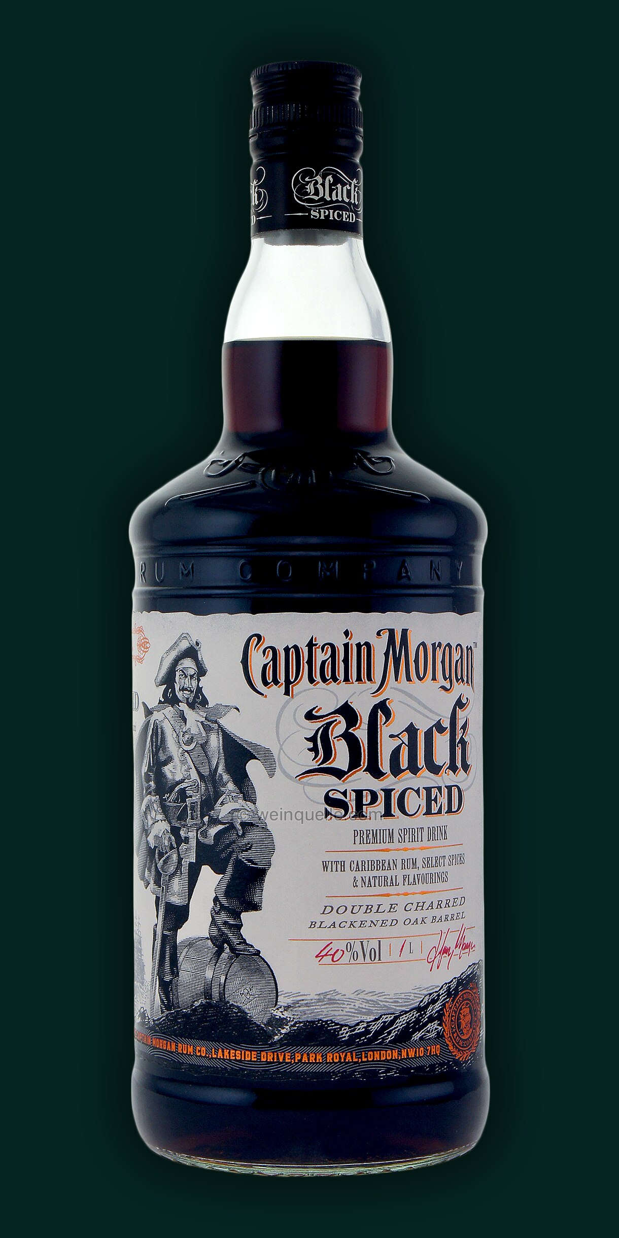 Captain Morgan Liter, Spiced Weinquelle 21,50 1,0 Black Lühmann € 