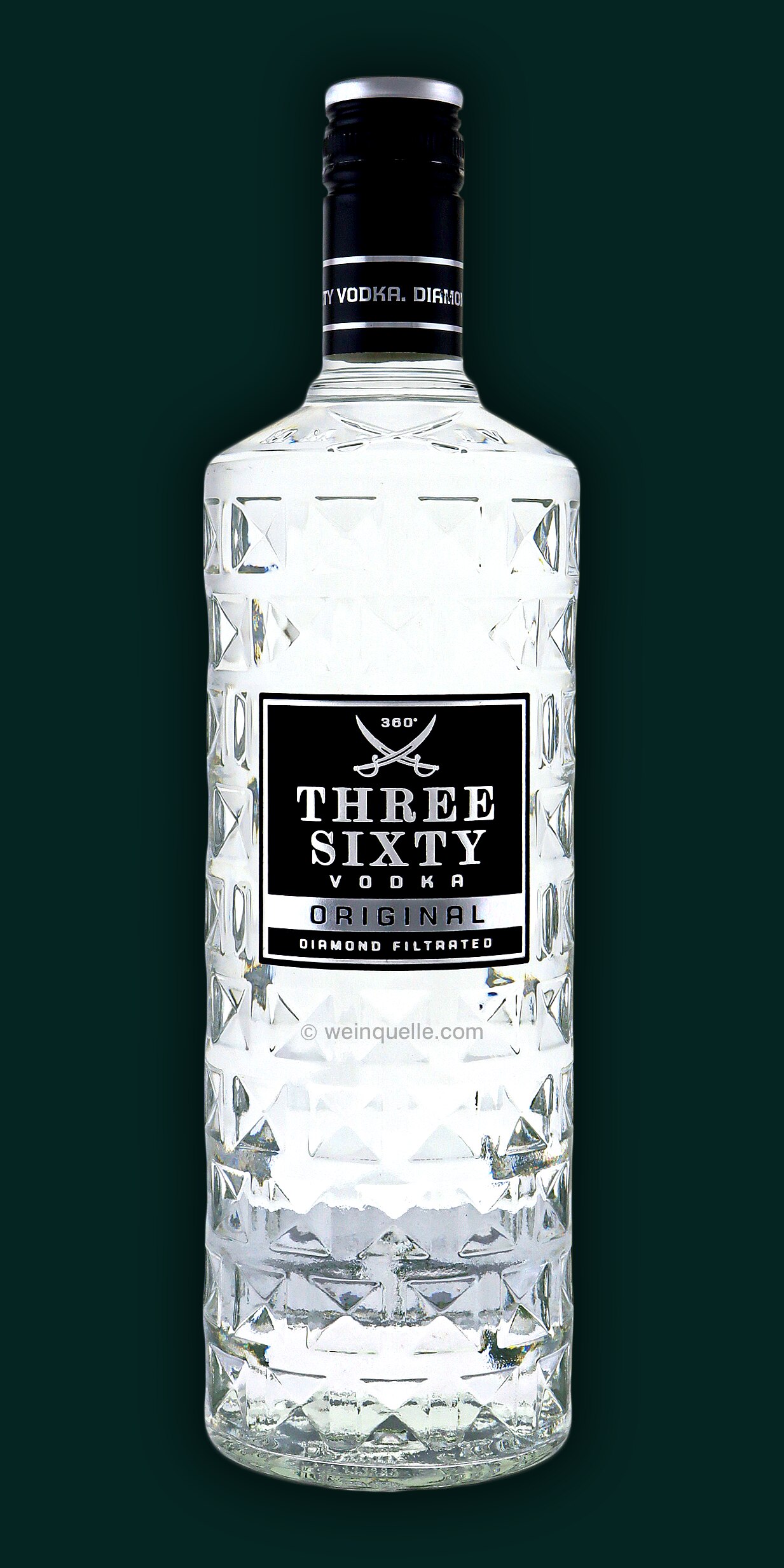 Three Sixty € 37,5% 1,0 Vodka Liter, Weinquelle 17,50 Lühmann 