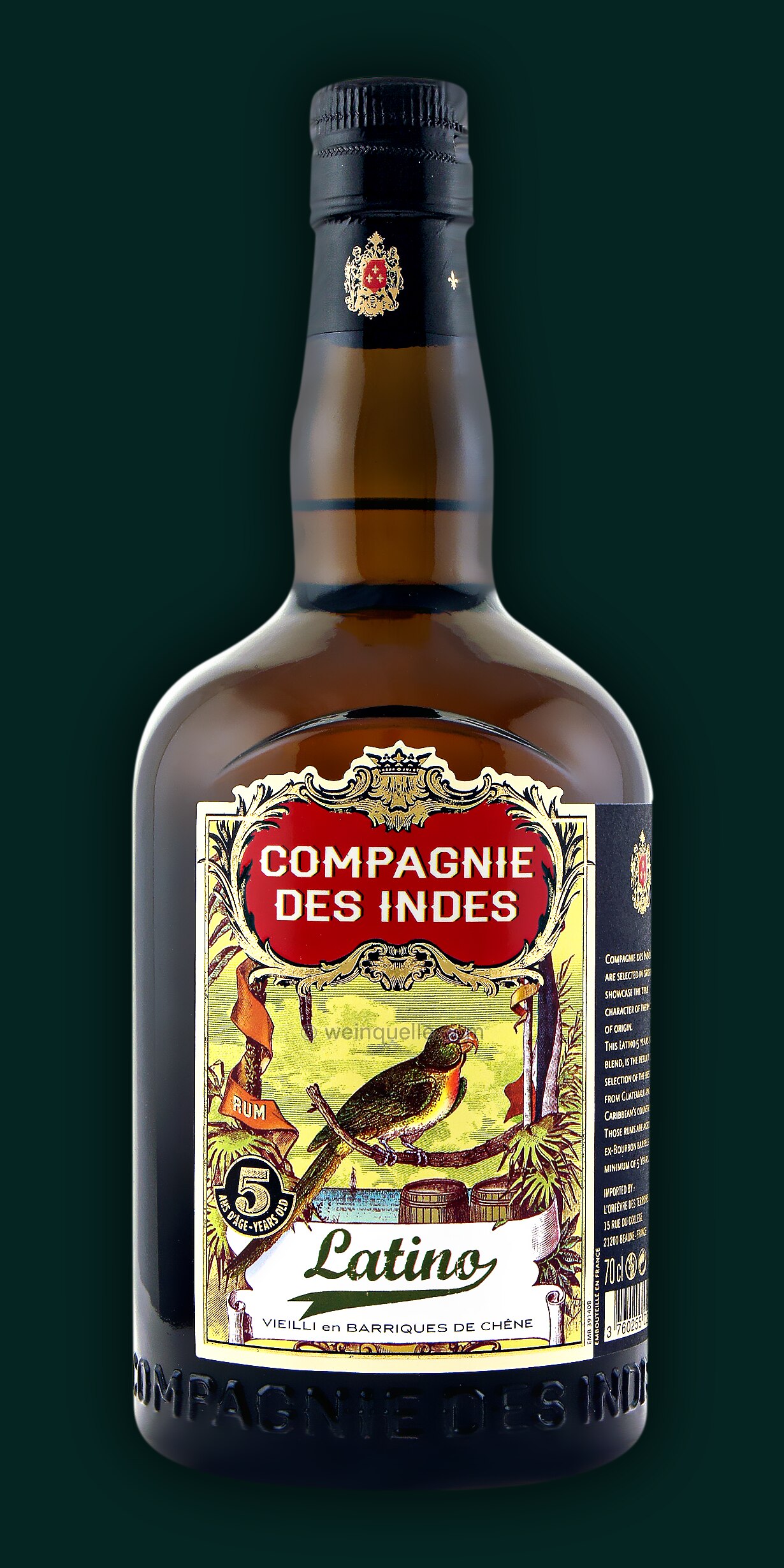Compagnie Des 33,50 € - 5 Indes Rum Weinquelle Years, Lühmann Latino
