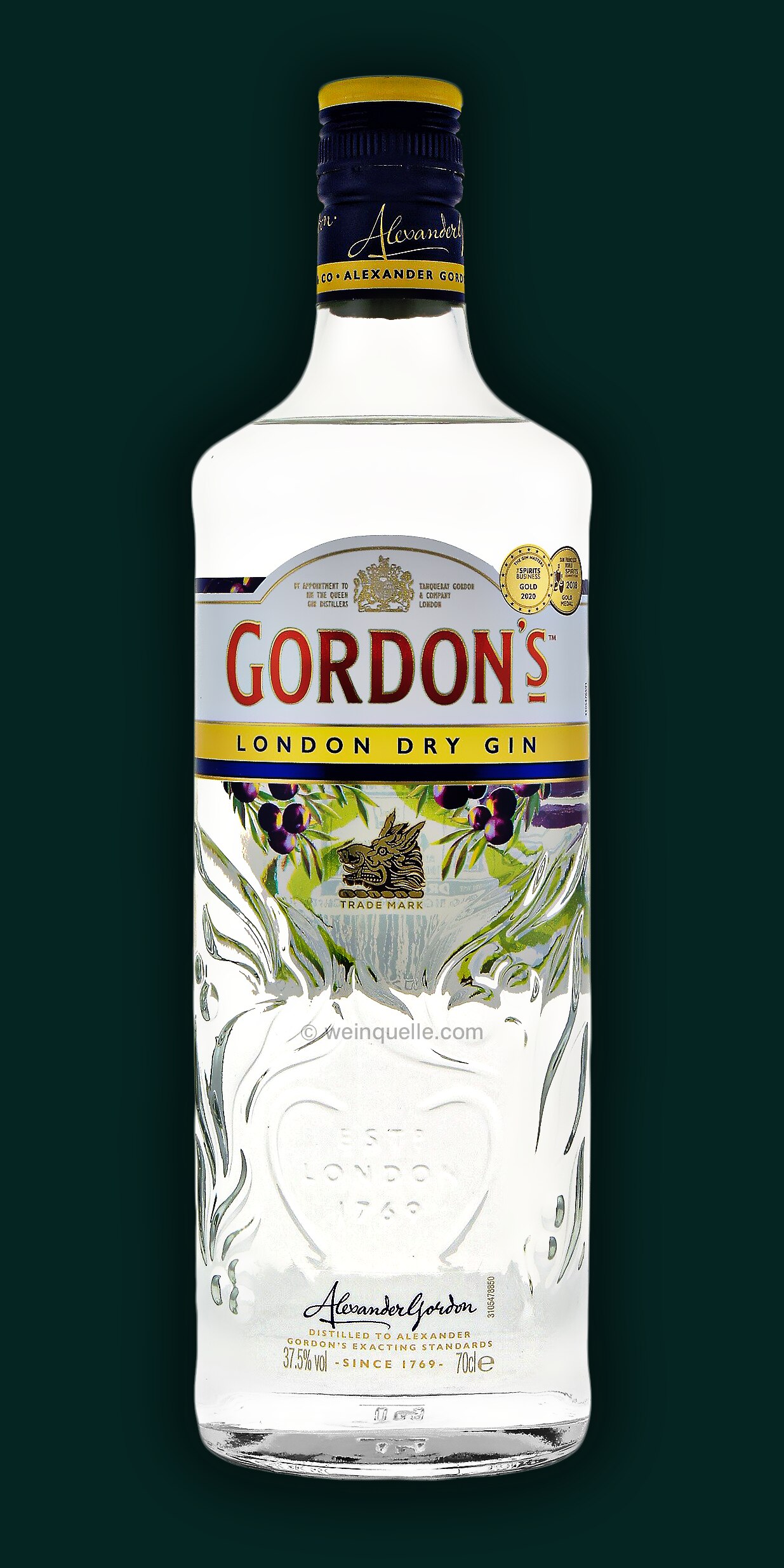 Gin 37,5%, € Weinquelle Lühmann 11,95 Dry - Gordon\'s